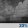 Saturday Night: A slight chance of showers, then a chance of showers and thunderstorms after 2am.  Partly cloudy, with a low around 55. South southwest wind around 7 mph.  Chance of precipitation is 30%.